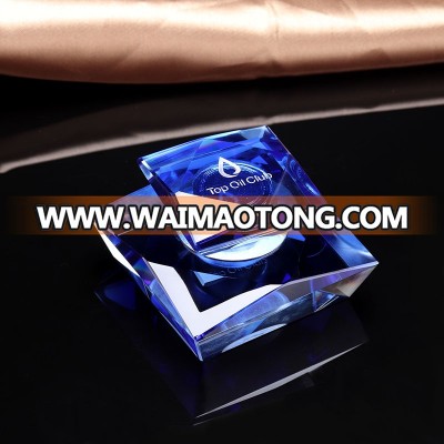 3ml blue crystal diamond car perfume bottle&crystal essential oil bottle car decoration