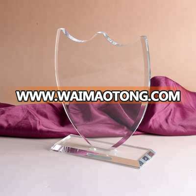 Cheap wholesale high-quality blank customizable logo transparent crystal trophy