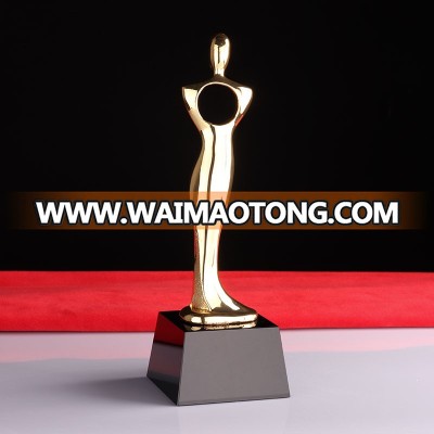 Classic Gold Man Metal Music Movie Sports Awards Oscar Statuette return gifts trophy