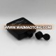 Hot selling luxurious square empty mini hdpe black perfume bottle with flip top cap