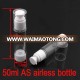 50ml AS cosmetic airless bottle/ airless oval shaped pump Bottle/perfume bottle