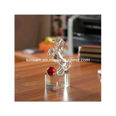 Crystal Glass Animal Horse Model Craft for Gift